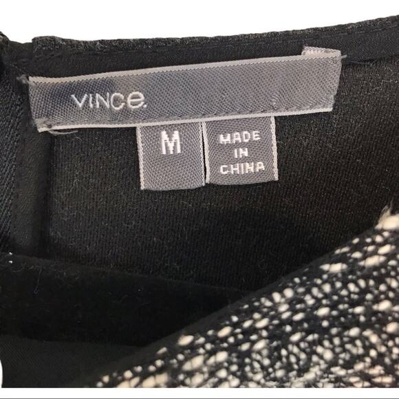 Vince Textured Tweed Wool Boxy Zip Top M - Picture 5 of 9